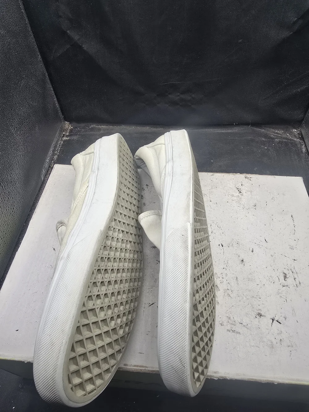 Vans Classic Slip-On Canvas Sneakers - Off-White